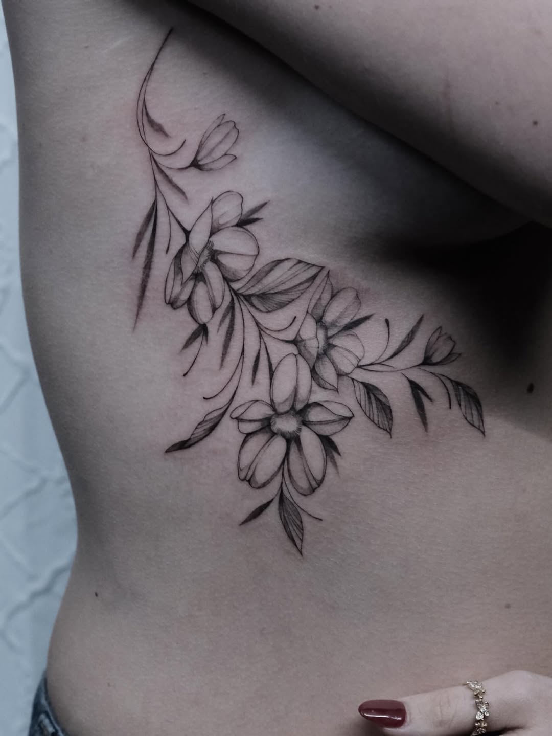 Tattoo by @apes.ttt โ fine_line, black_and_grey