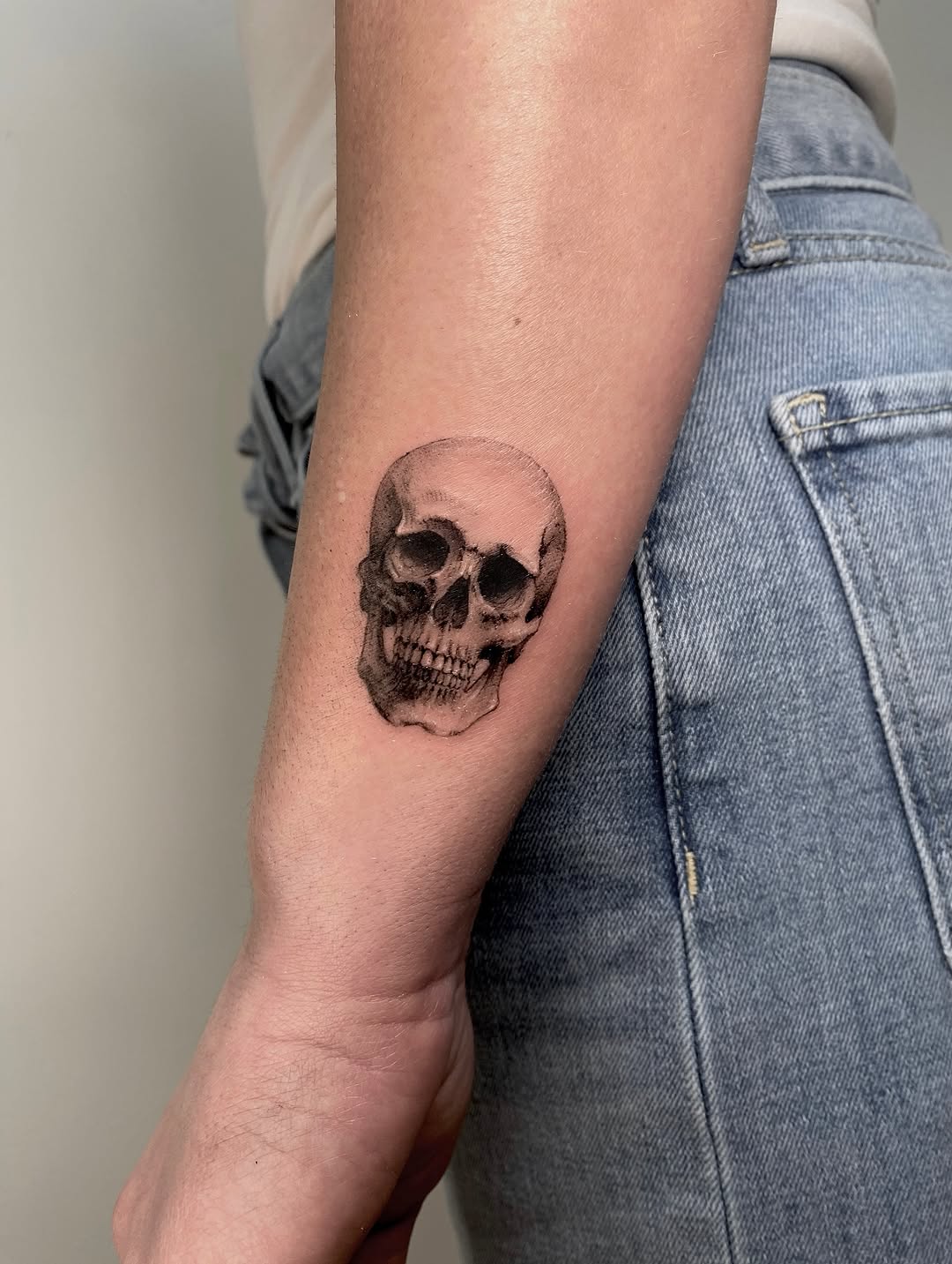 Tattoo by @alexaviolet.ink — realism, black_and_grey
