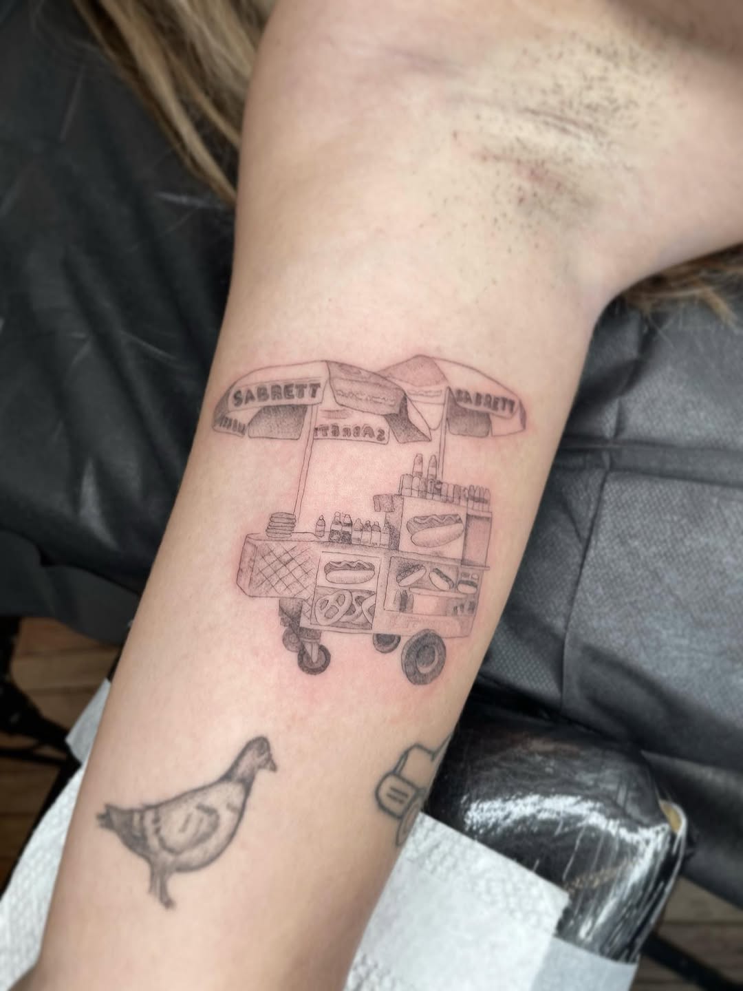 Tattoo by @fantasyandfuntattoo — illustrative, black_and_grey