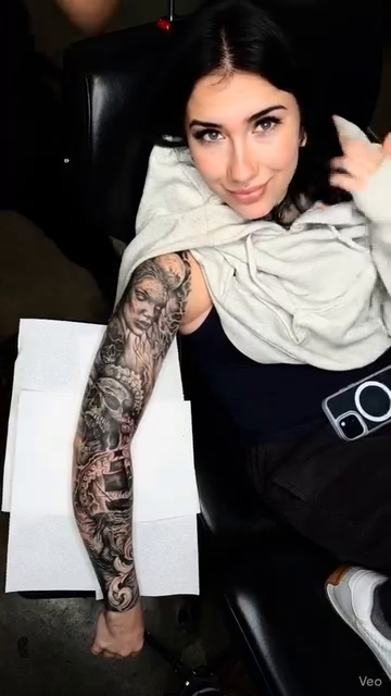 Tattoo by @drewk6203 — black_and_grey, realism