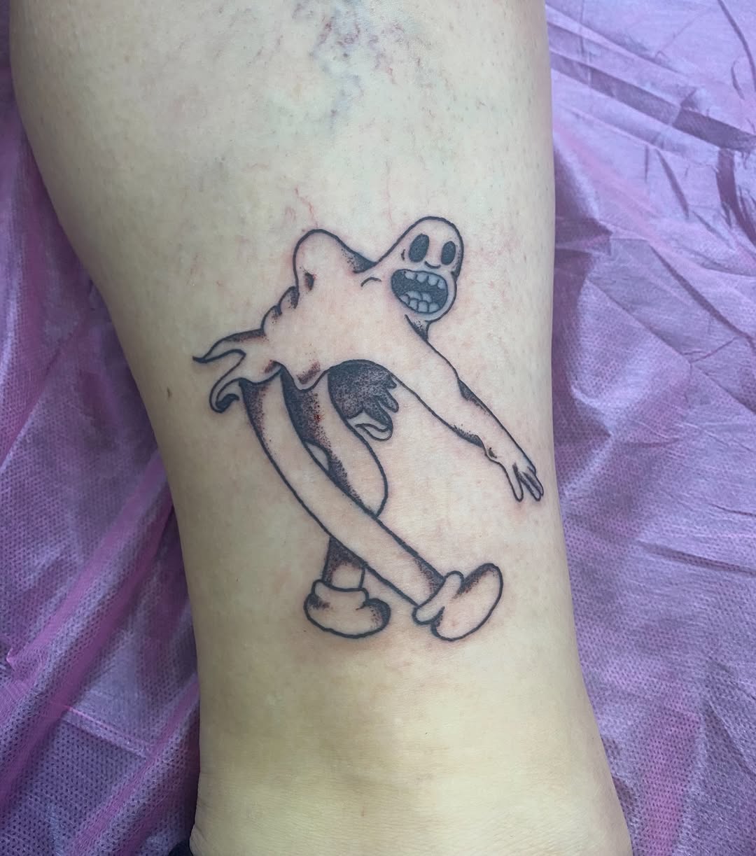 Tattoo by @properbadger — black_and_grey