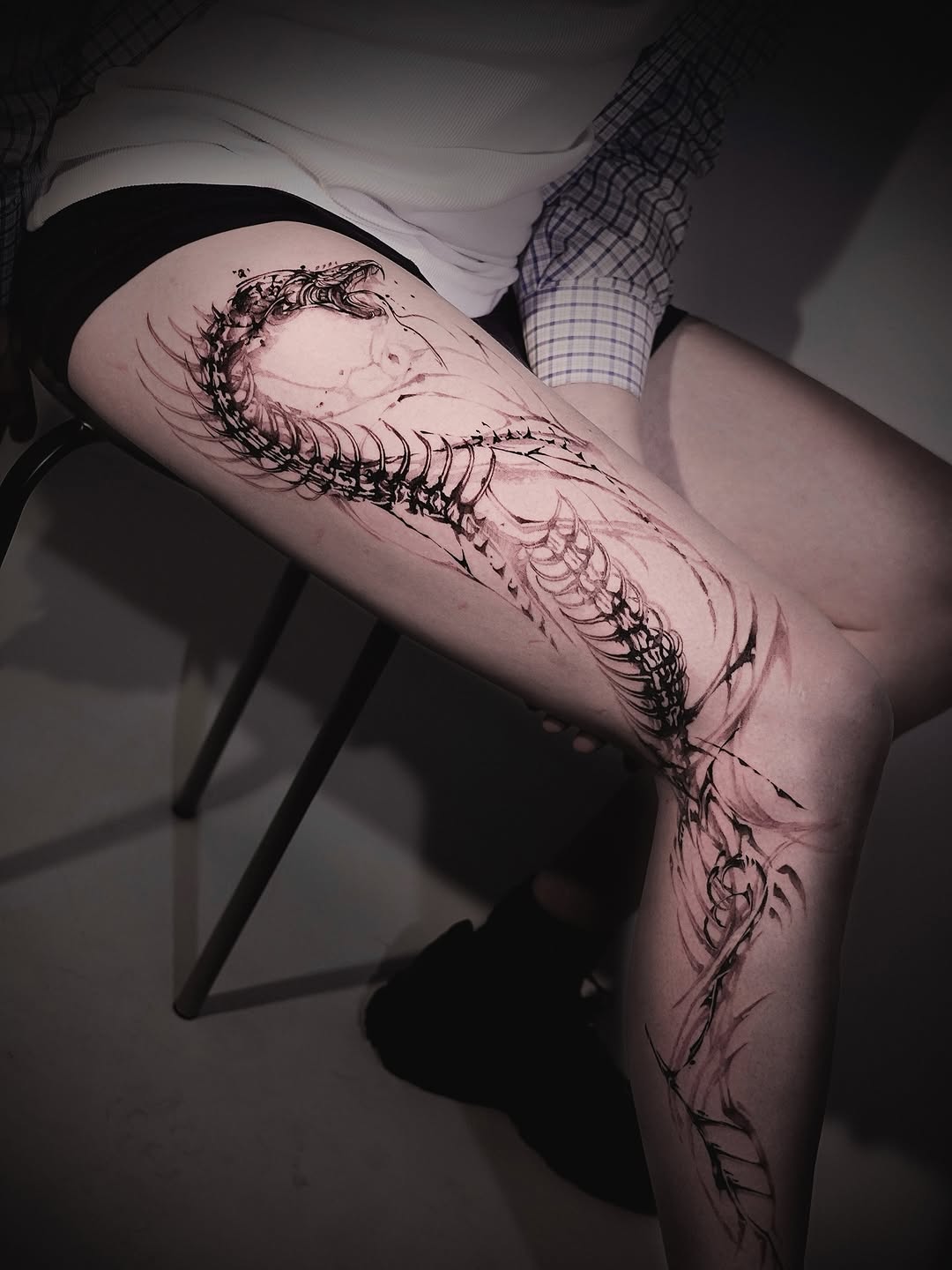 Tattoo by @dowoo_tattoo β blackwork, illustrative