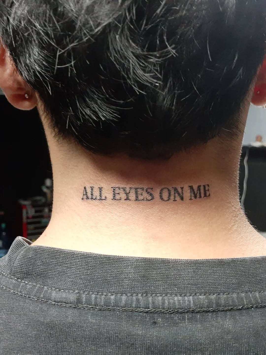 Tattoo by @alvinlouceltattooer — lettering_script, fine_line