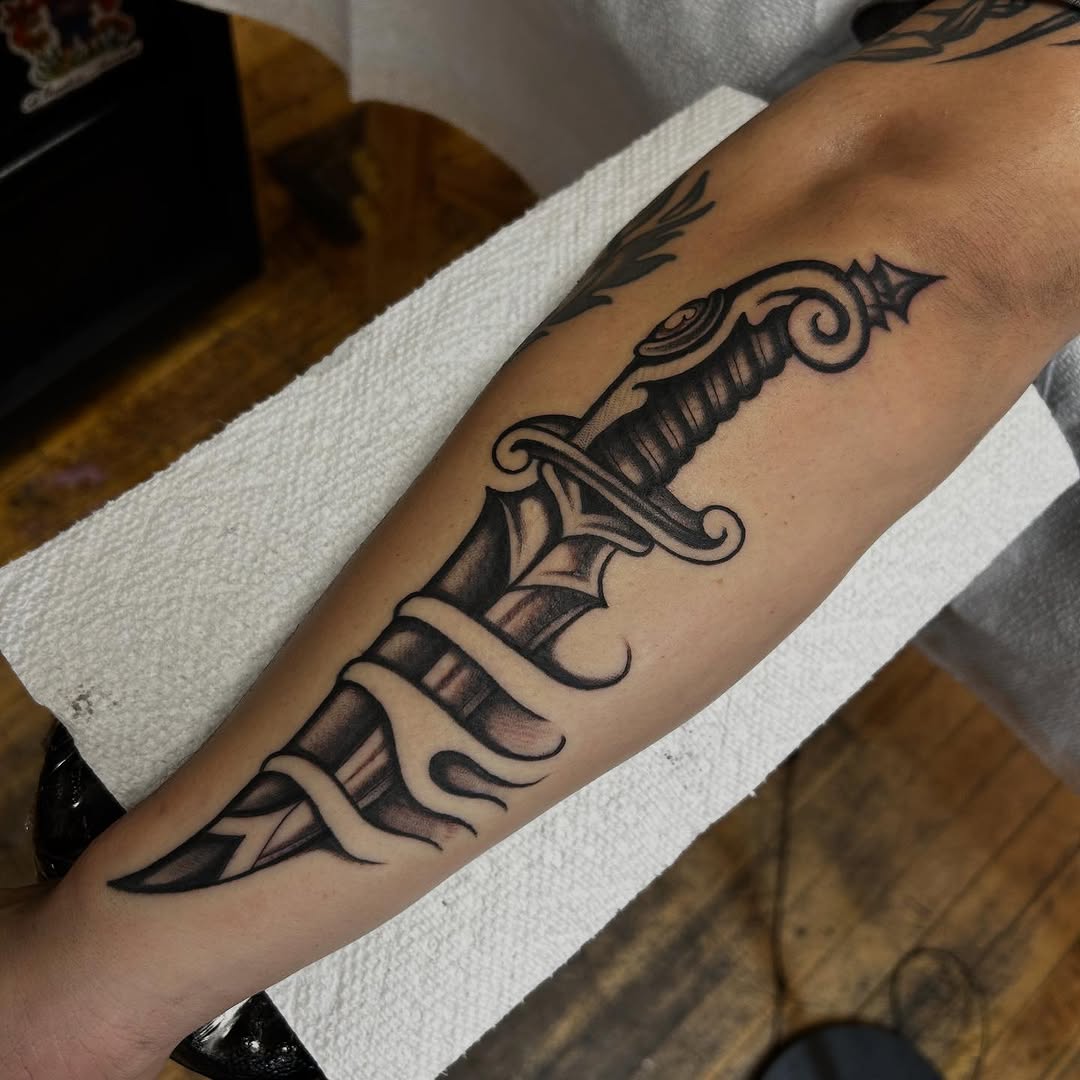 Tattoo by @samperrytattoos — black_and_grey, chicano