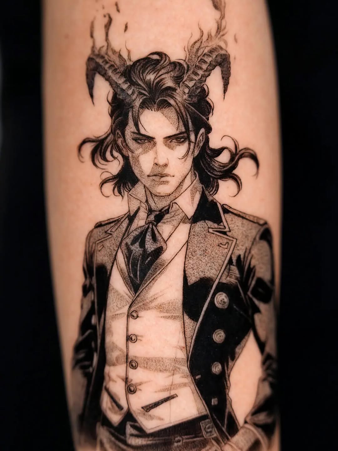 Tattoo by @bestasiantattoo β illustrative, black_and_grey