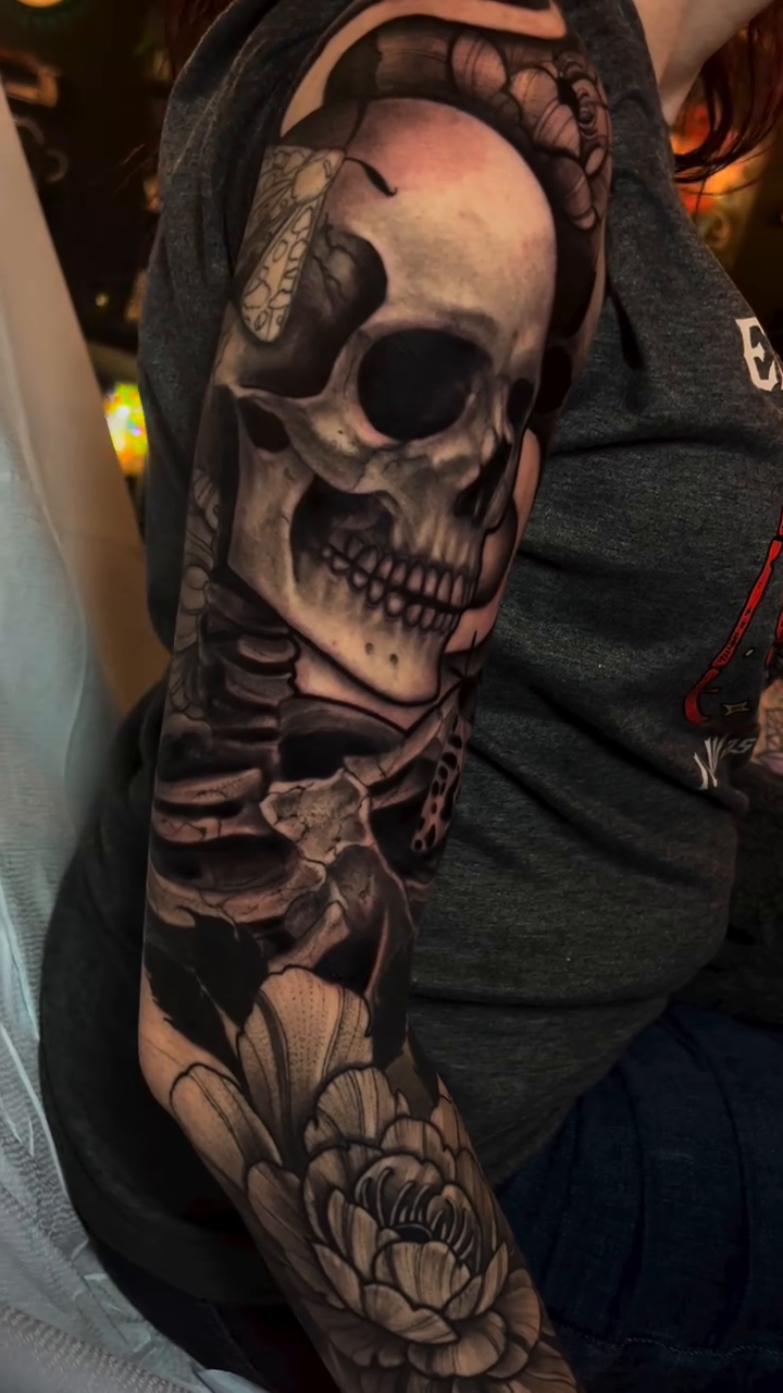 Tattoo by @melissabtattoos — black_and_grey, realism