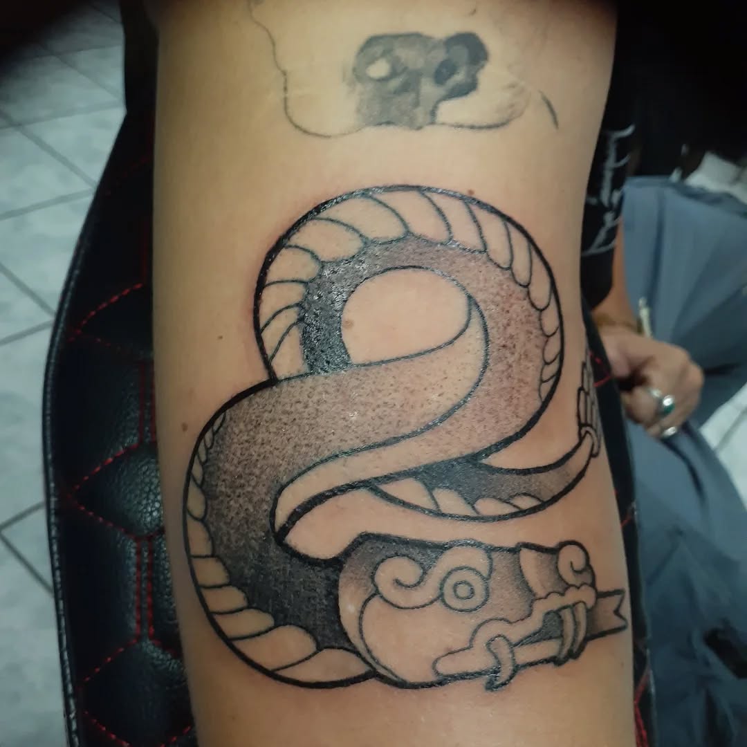 Tattoo by @alvinlouceltattooer — black_and_grey, japanese_irezumi