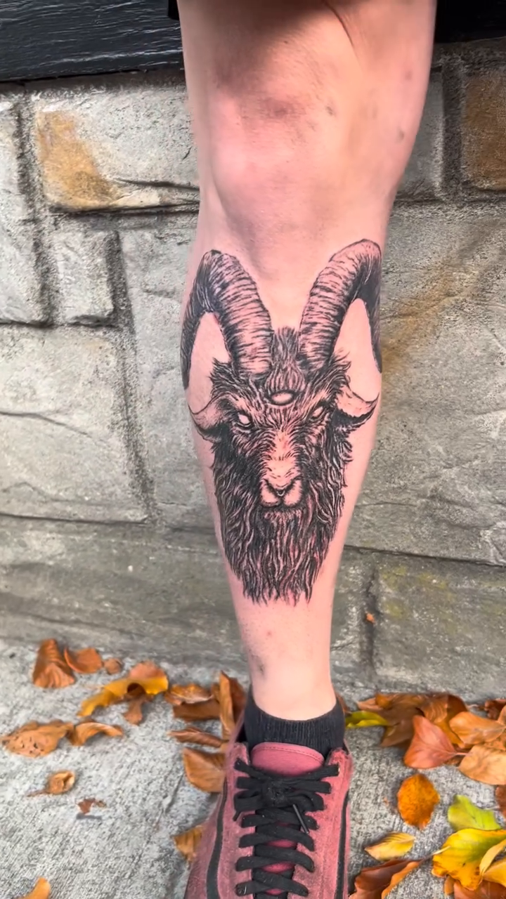 Tattoo by @americana_renegade — blackwork
