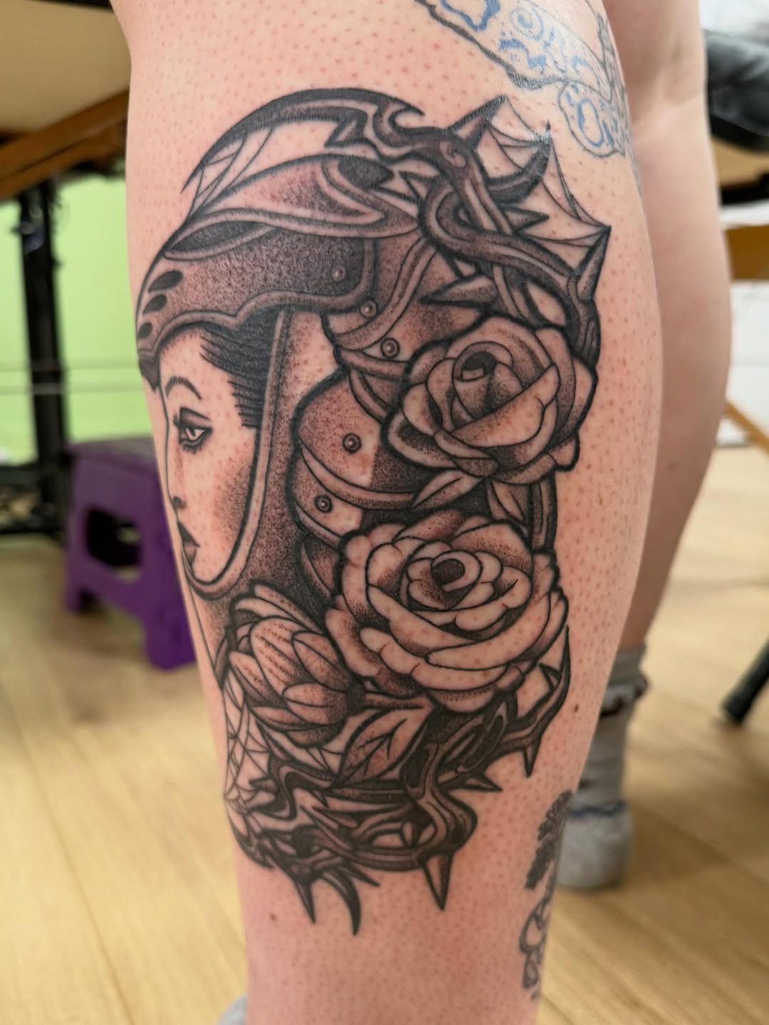 Tattoo by @laurito_tattoo — black_and_grey, illustrative
