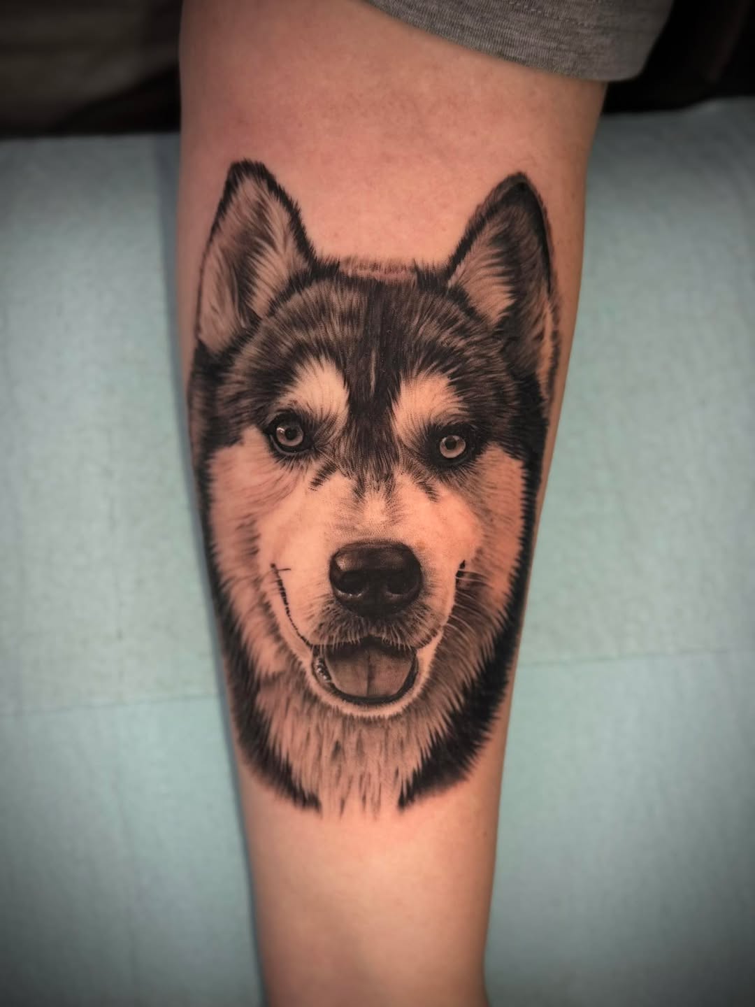 Tattoo by @webbz_tattoos — realism, black_and_grey