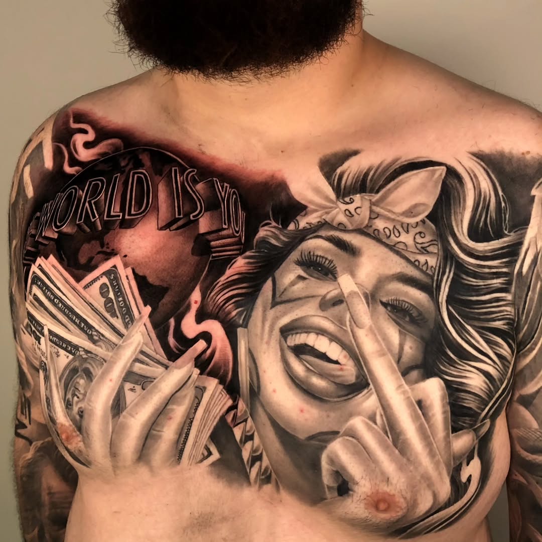 Tattoo by @mager_tattoos โ realism, black_and_grey