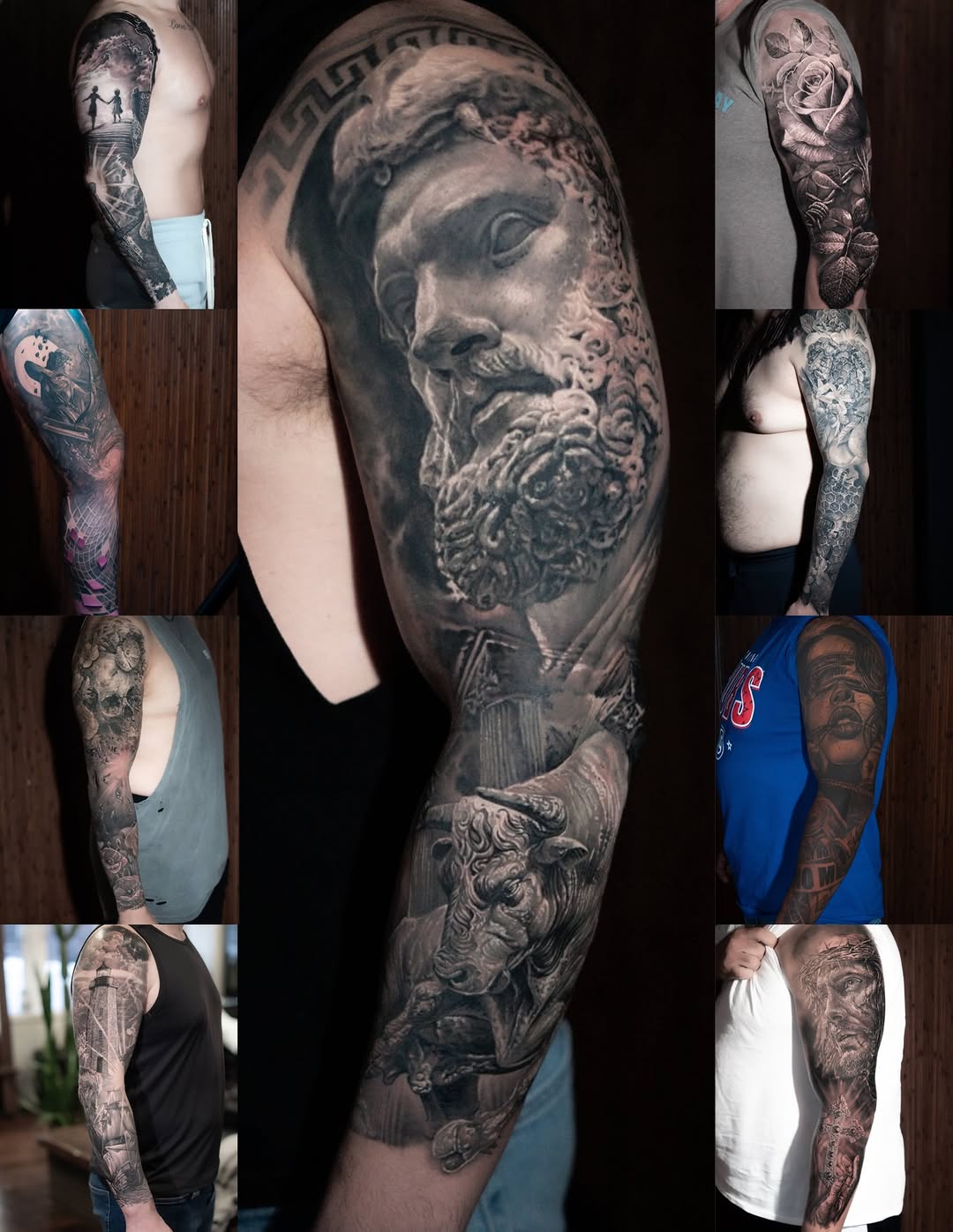 Tattoo by @mike.fd.tattoos — realism, black_and_grey
