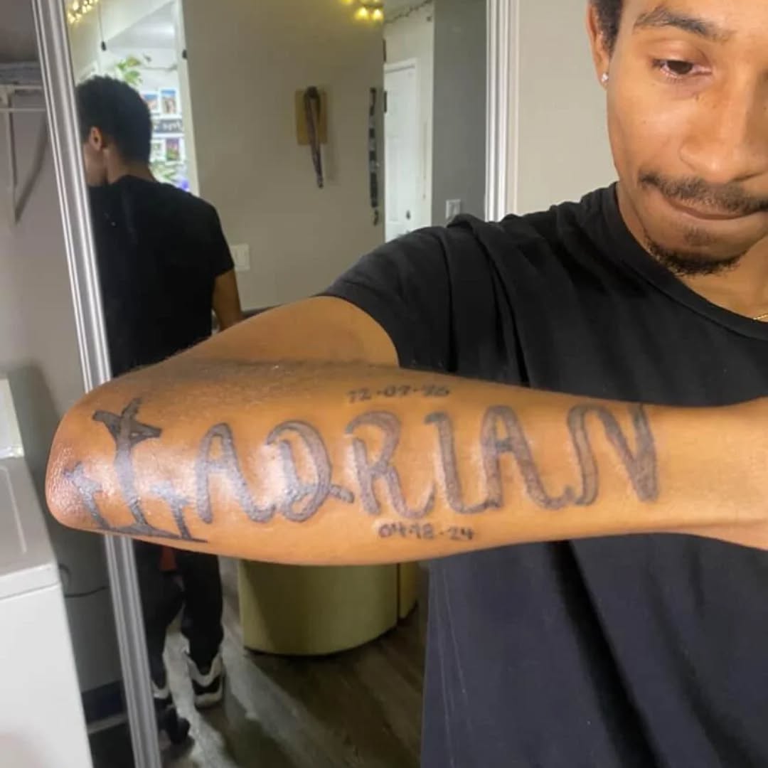 Tattoo by @702tattoo — lettering_script, illustrative