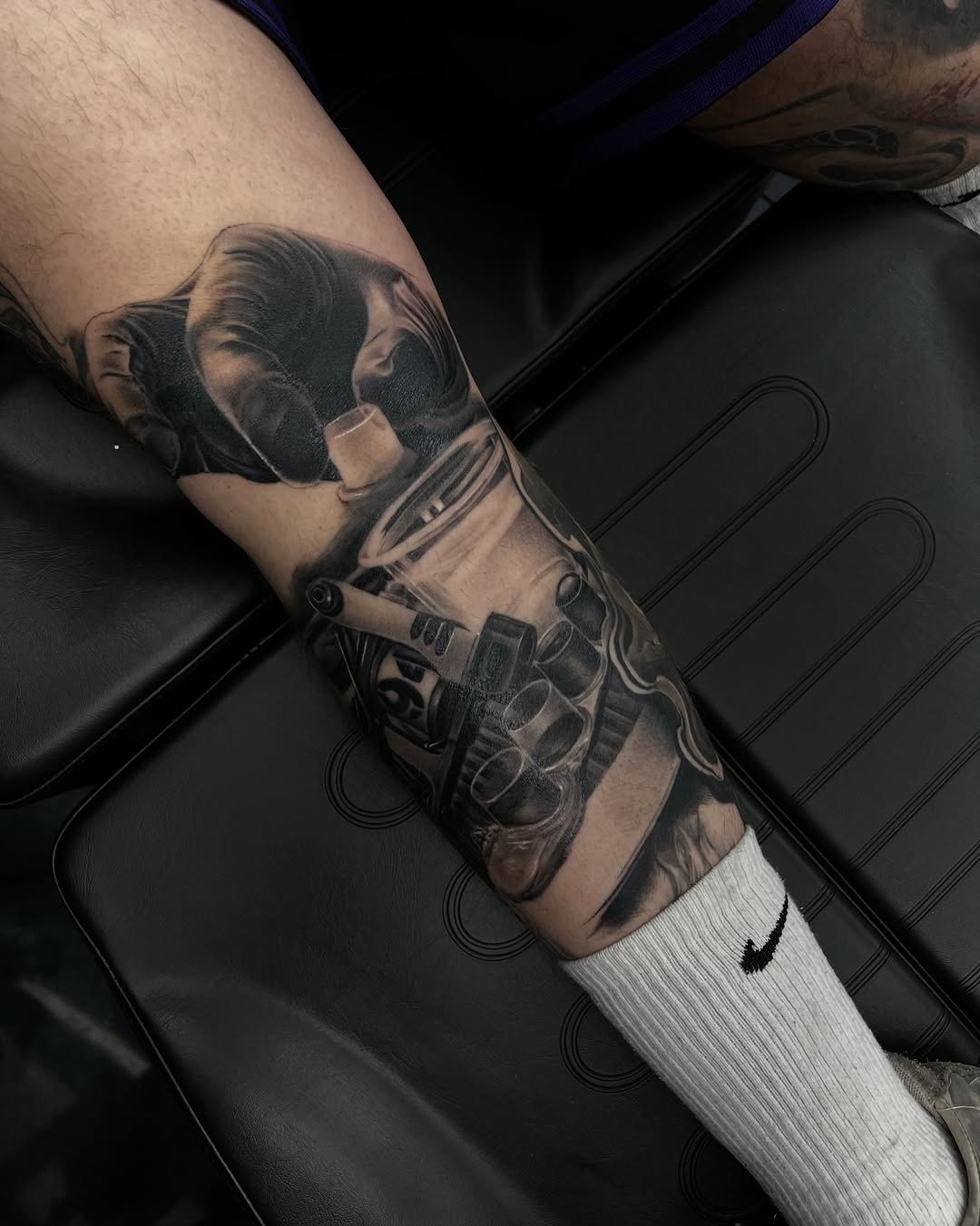 Tattoo by @boha_tattoos — realism, black_and_grey