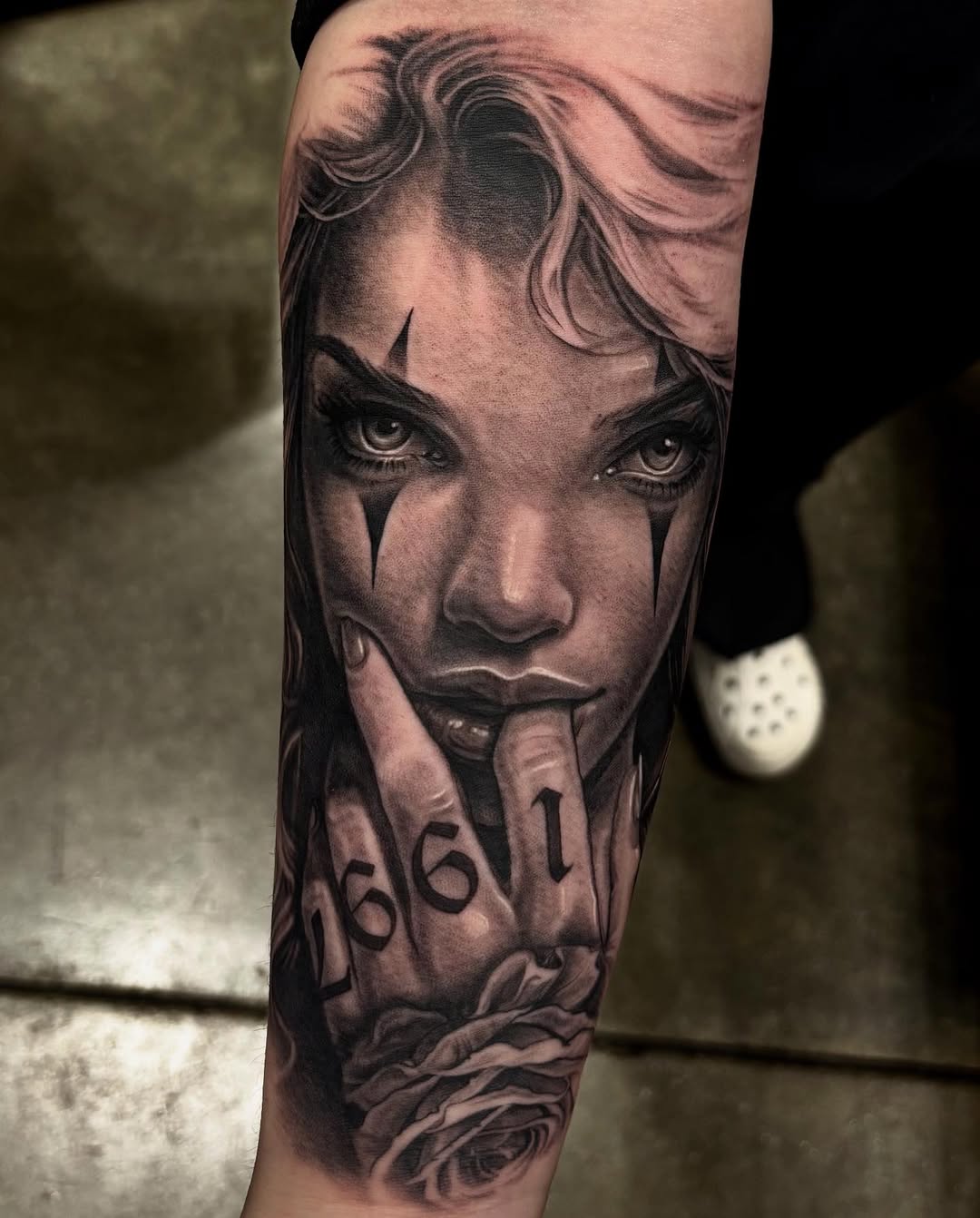 Tattoo by @inkbyjay1 — black_and_grey, realism