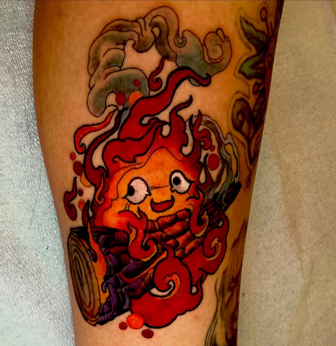Tattoo by @drmcfrankenstein — new_school, anime