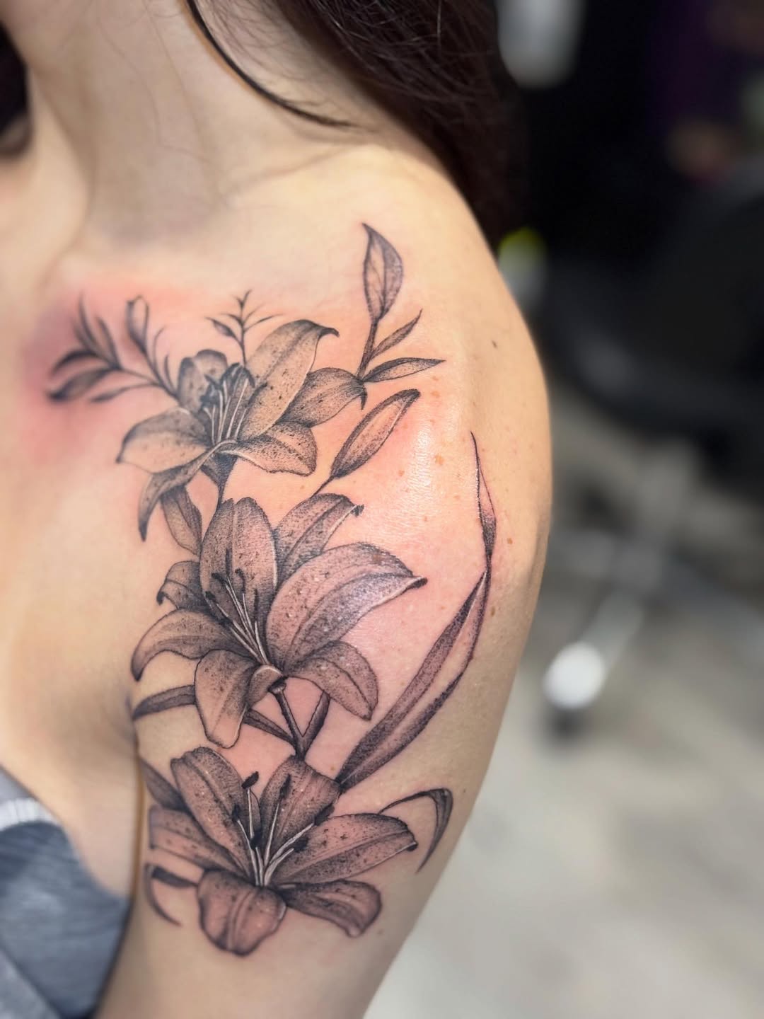 Tattoo by @_stabbygabby โ black_and_grey, realism