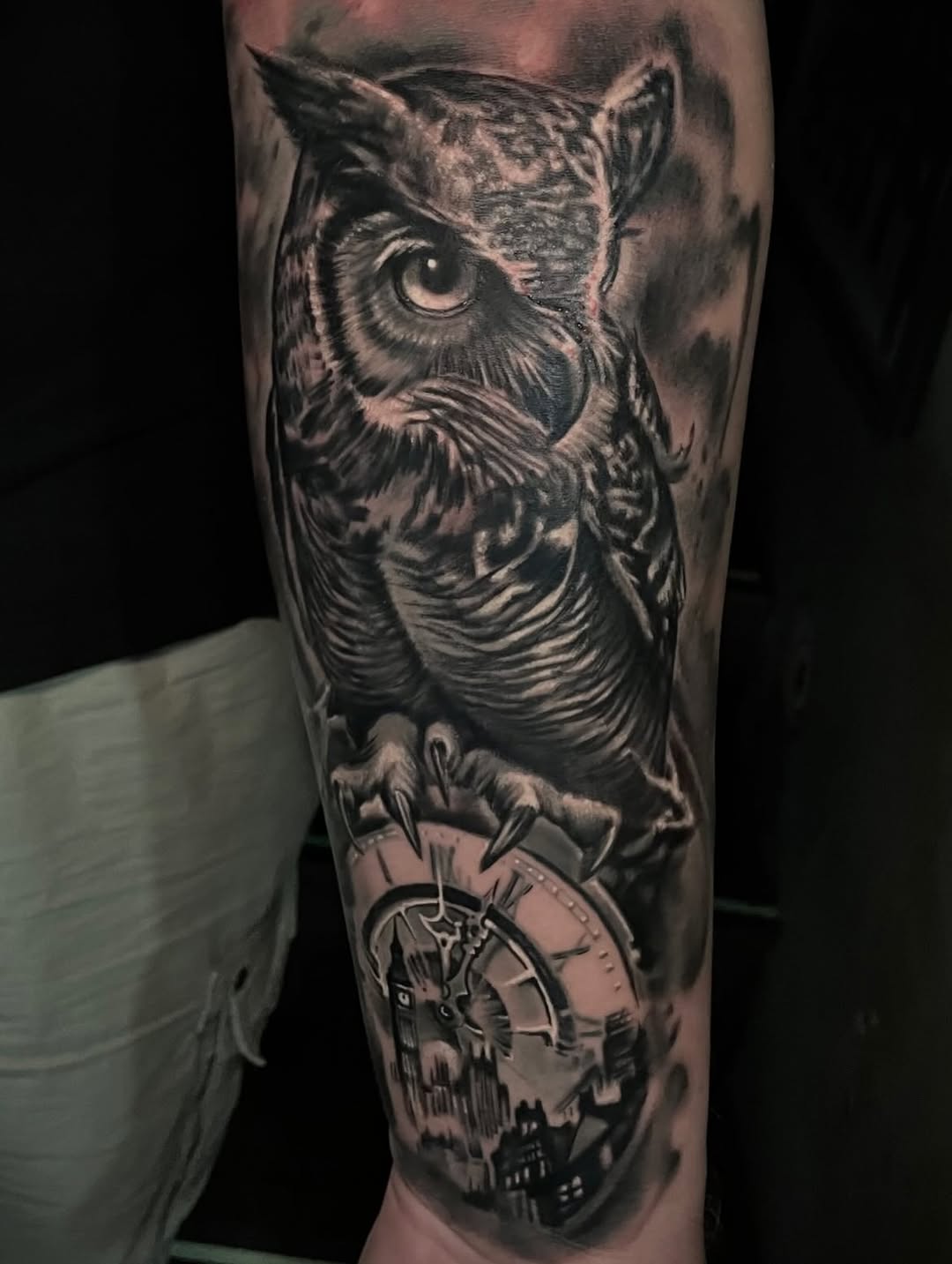 Tattoo by @ghostmantattoo — realism, black_and_grey