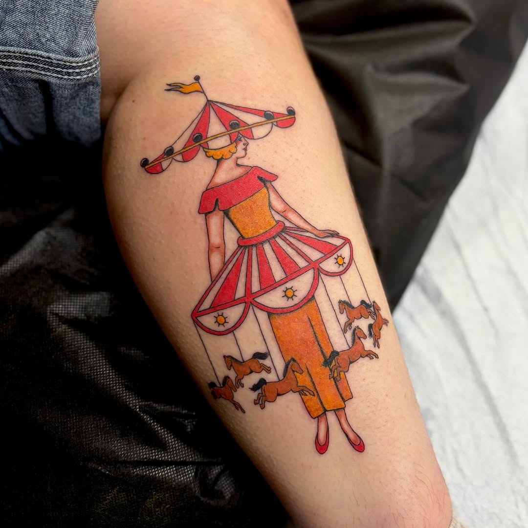 Tattoo by @danelletattoos — american_traditional, illustrative