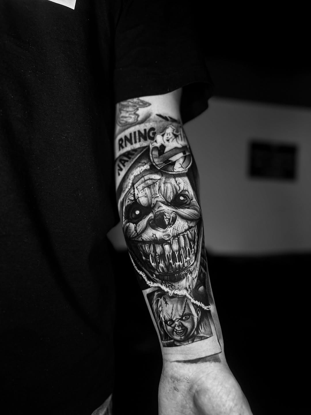 Tattoo by @pachink_ — dark_realism, black_and_grey