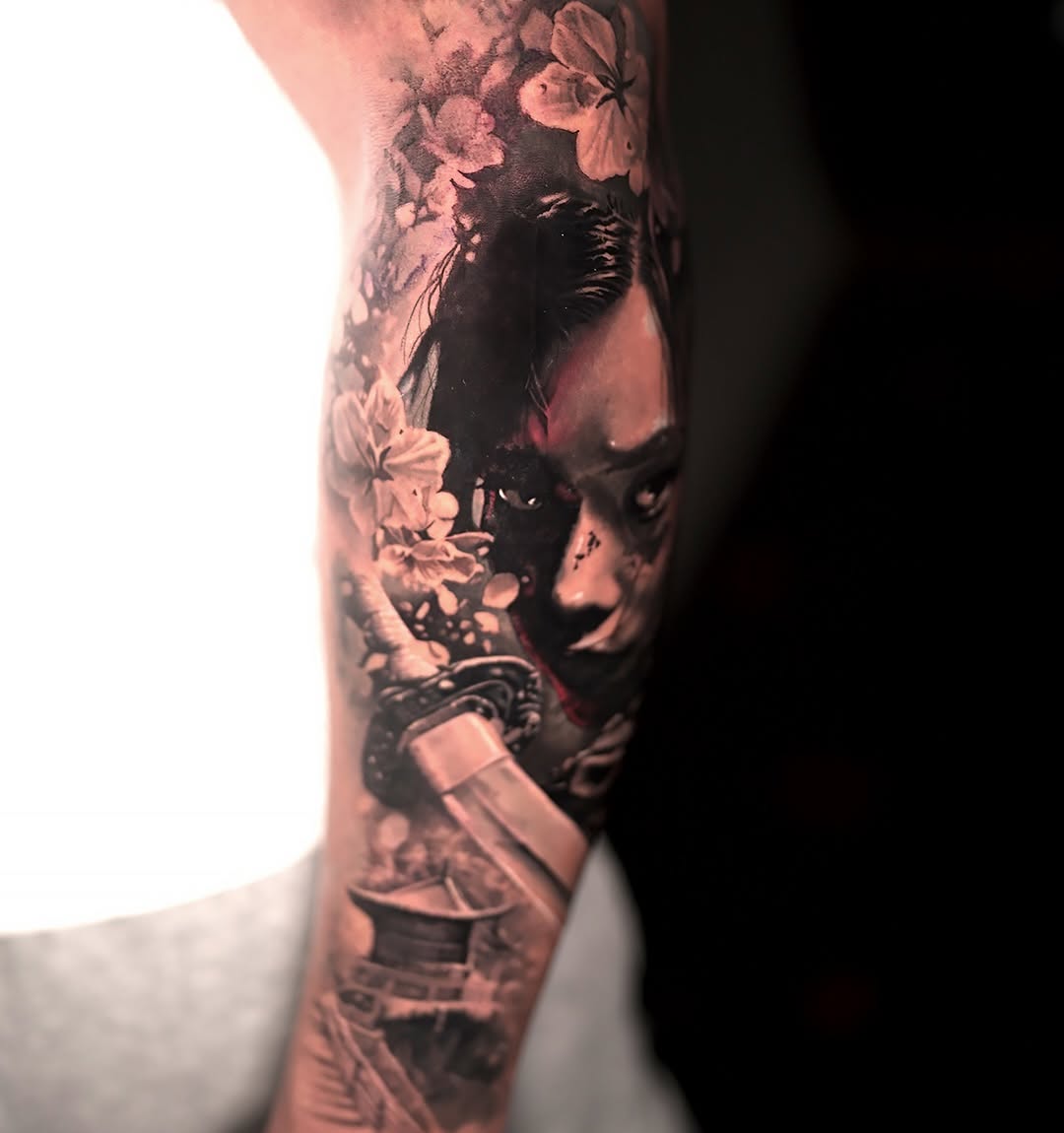 Tattoo by @umzii__tattoo — realism, black_and_grey