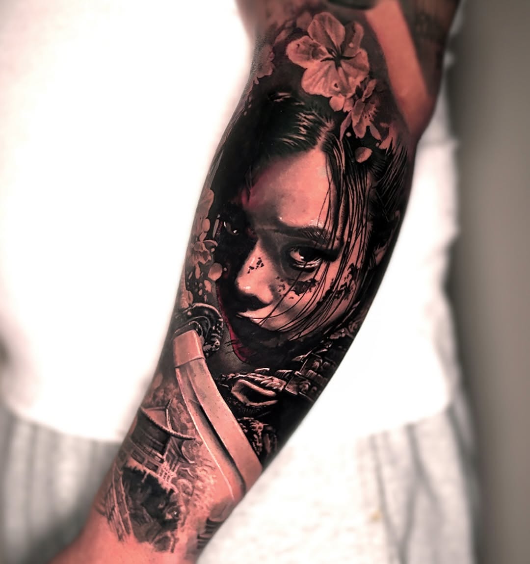Tattoo by @umzii__tattoo — realism, black_and_grey