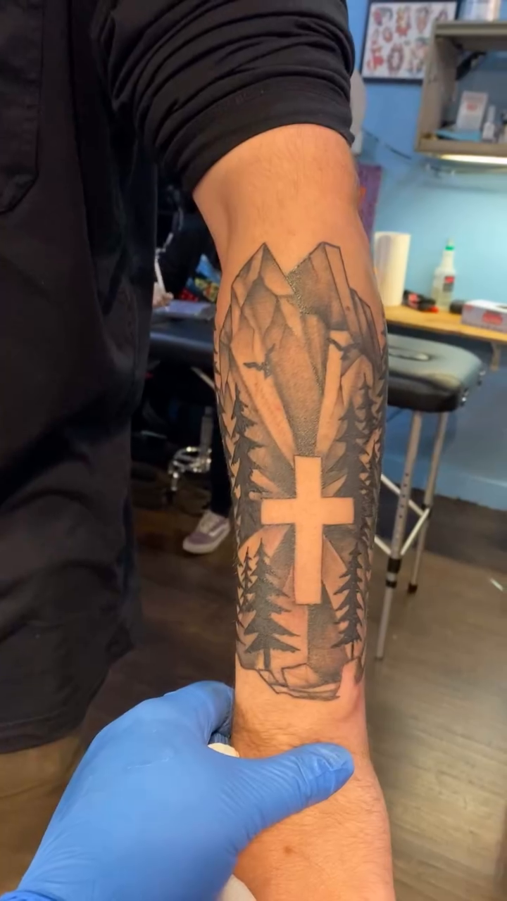 Tattoo by @chumdad1 — black_and_grey