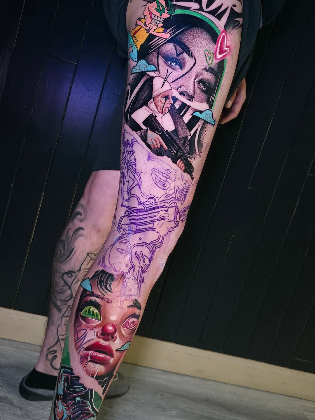 Tattoo by @tattoosbydonnie โ trash_polka
