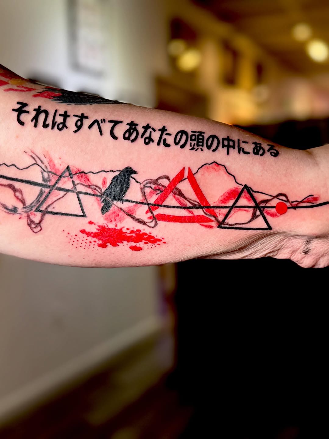 Tattoo by @deirdreaikin — lettering_script, blackwork
