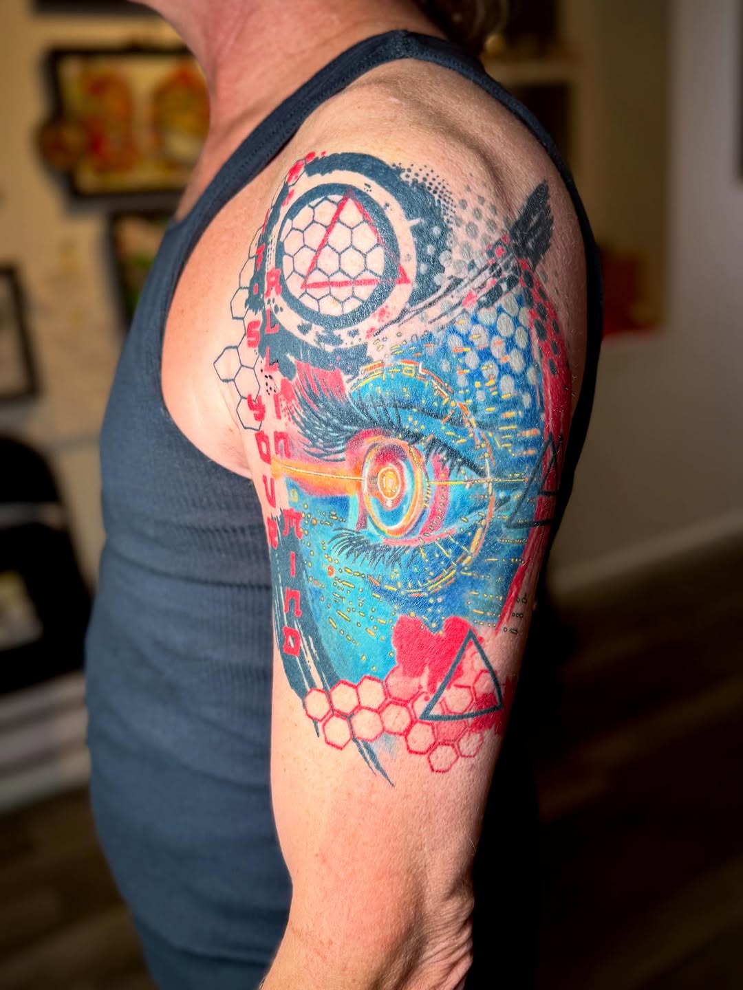 Tattoo by @deirdreaikin — trash_polka, geometric