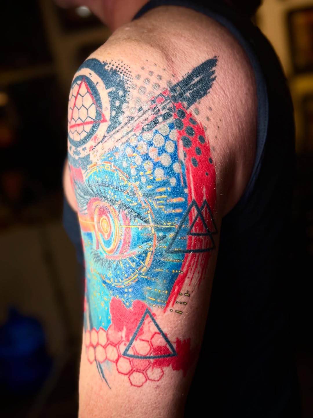 Tattoo by @deirdreaikin — trash_polka, geometric