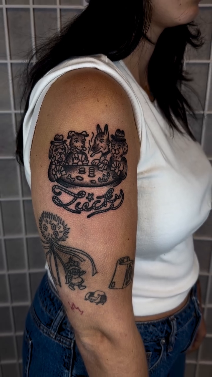 Tattoo by @sadvladink — fine_line, black_and_grey
