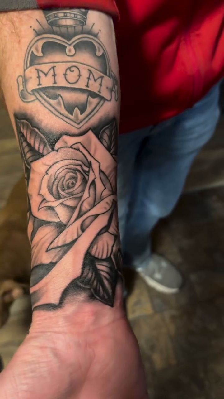 Tattoo by @inkbyj2 — black_and_grey, realism