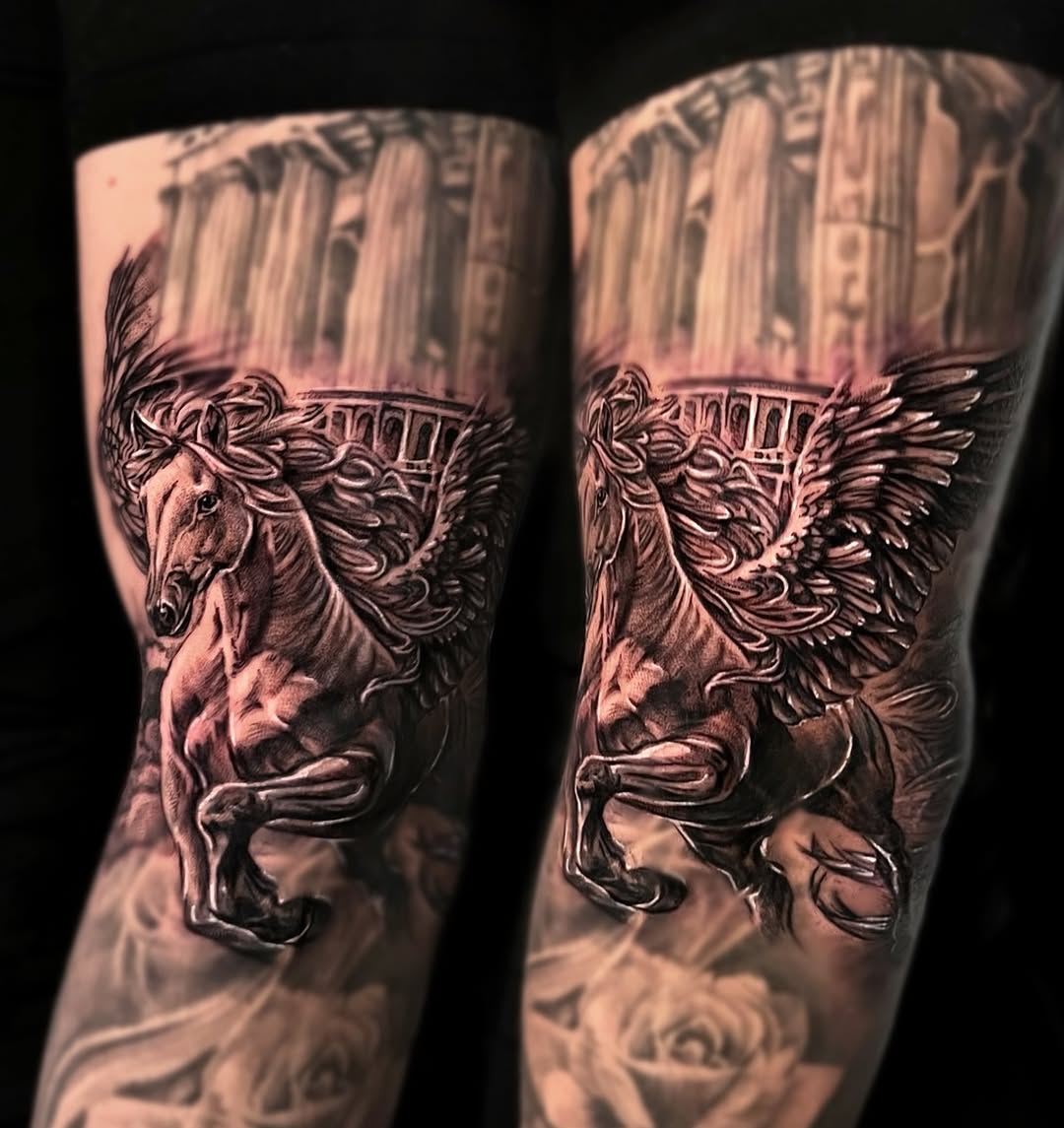 Tattoo by @hari__tattooer — realism, black_and_grey