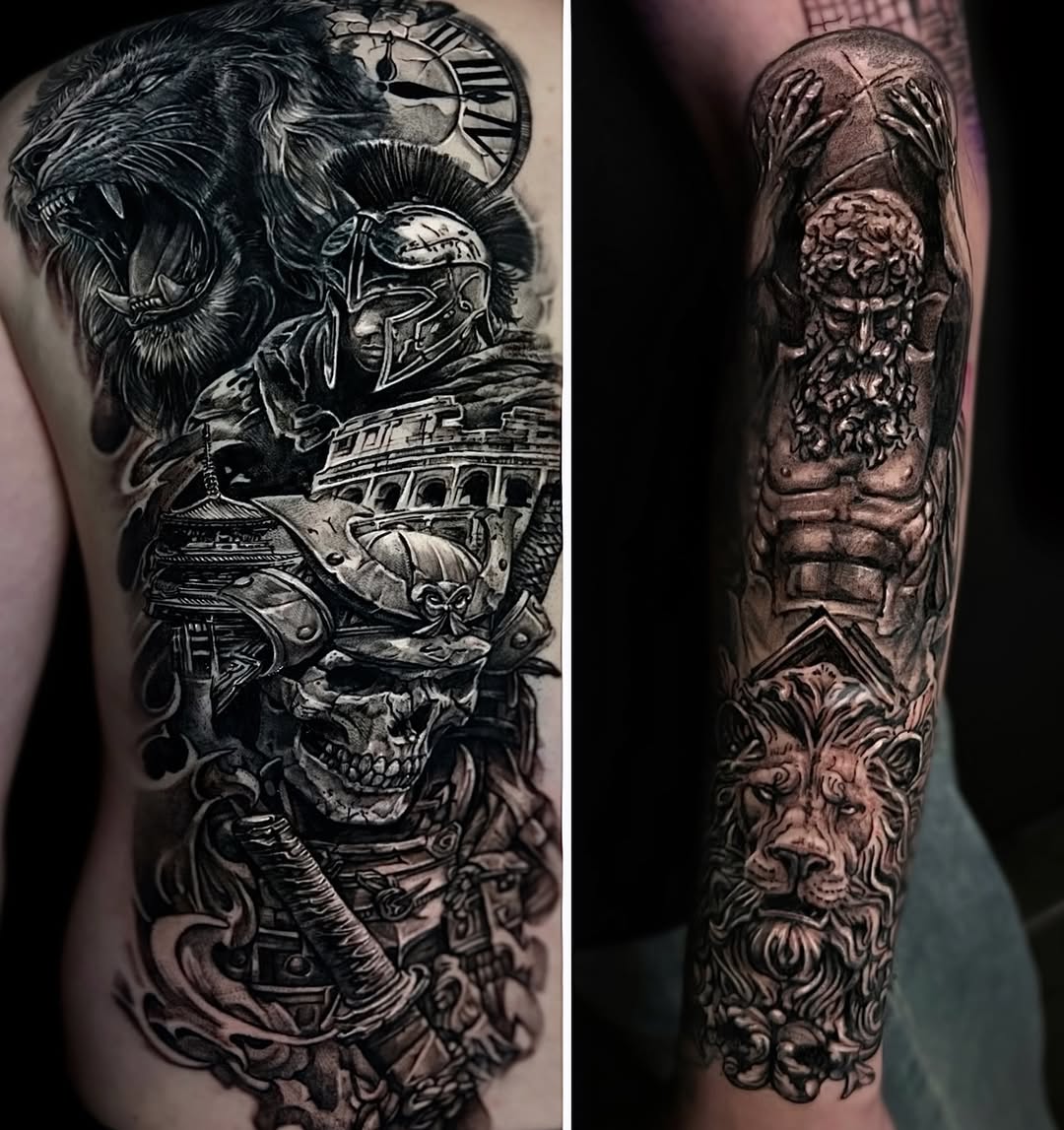 Tattoo by @hari__tattooer — realism, black_and_grey