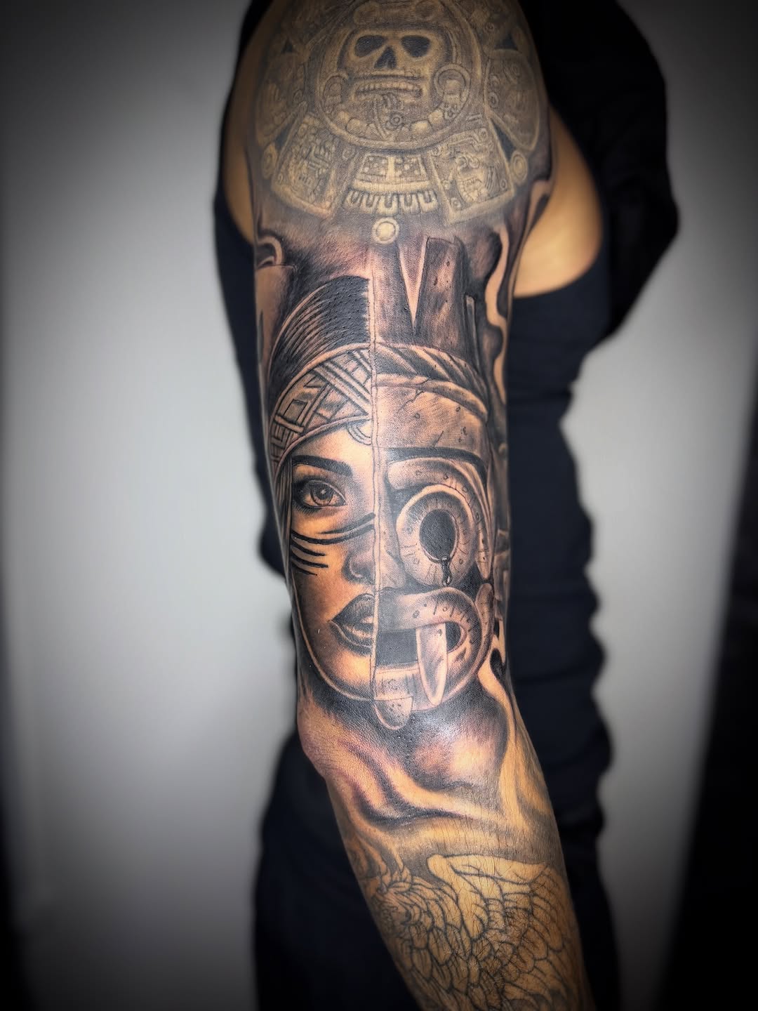 Tattoo by @zhentats2 — realism, black_and_grey