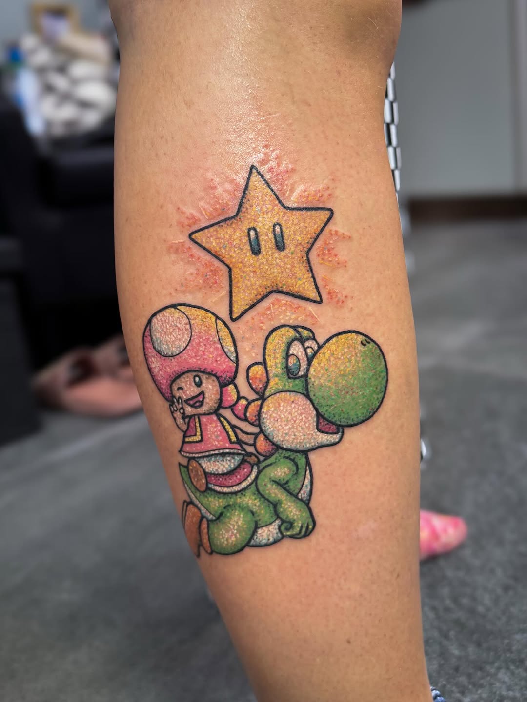 Tattoo by @nikkia.tattoo — new_school, anime