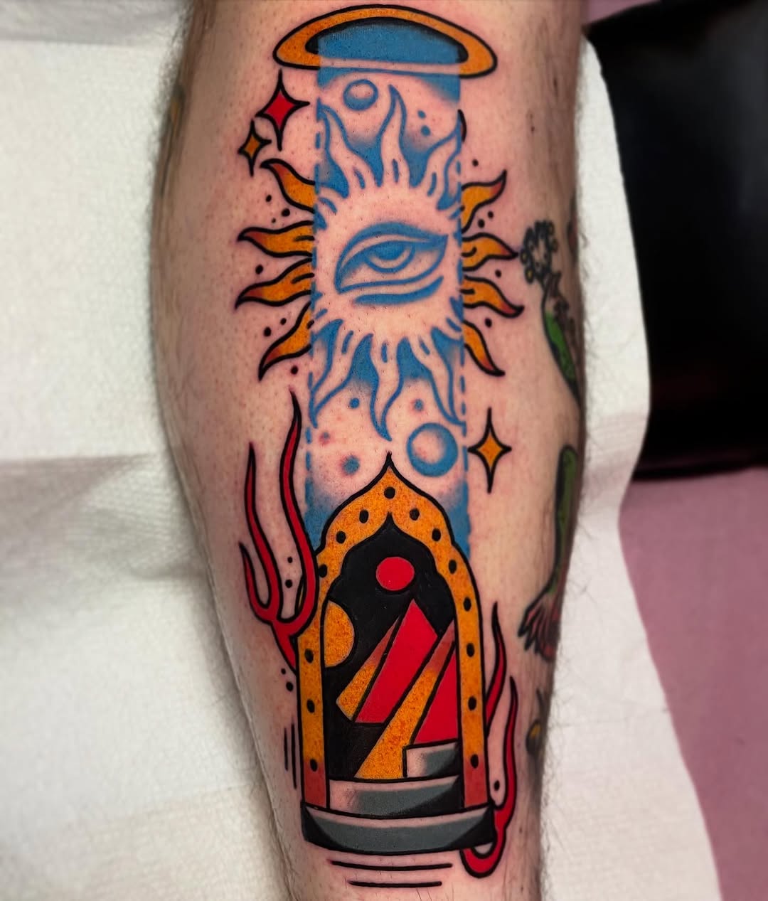 Tattoo by @okaytats — neo_traditional, blackwork