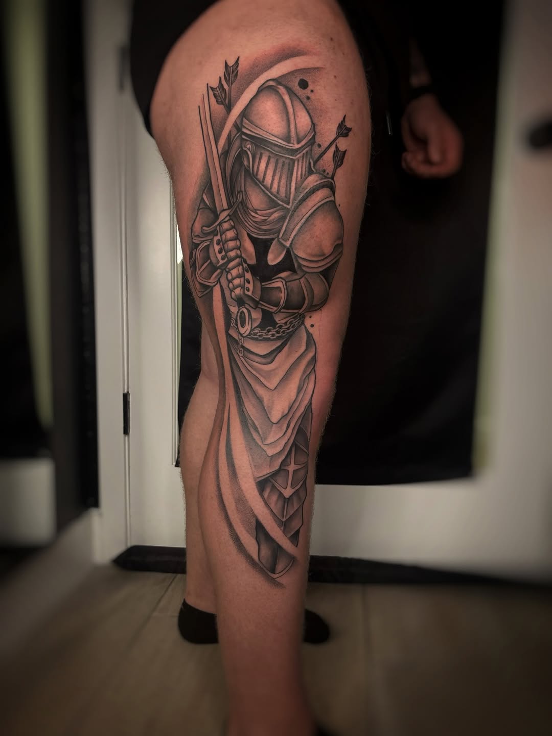 Tattoo by @gina.nvink — black_and_grey, realism