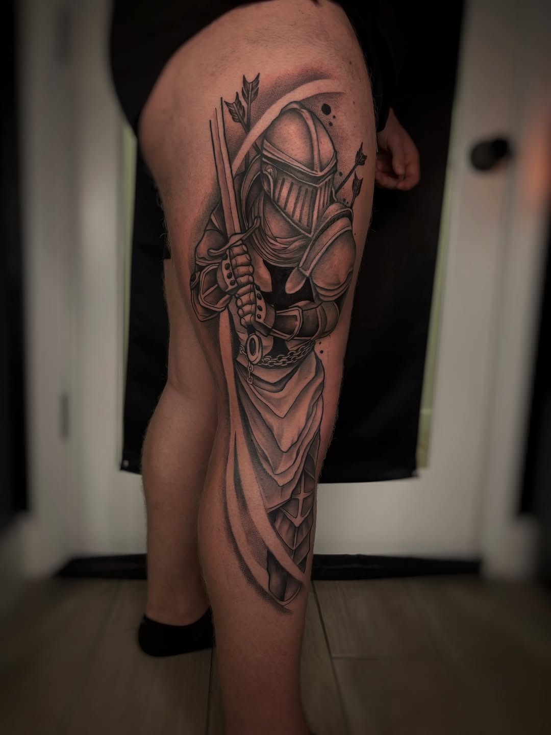 Tattoo by @gina.nvink — black_and_grey, realism