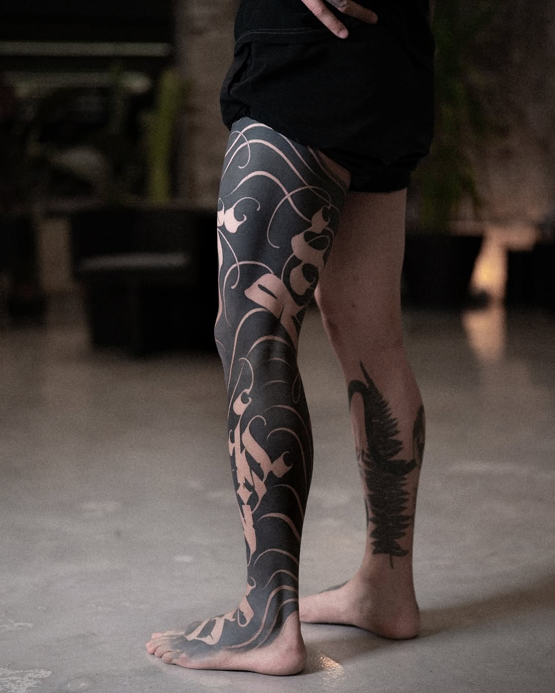 Tattoo by @low.original — blackwork, ornamental