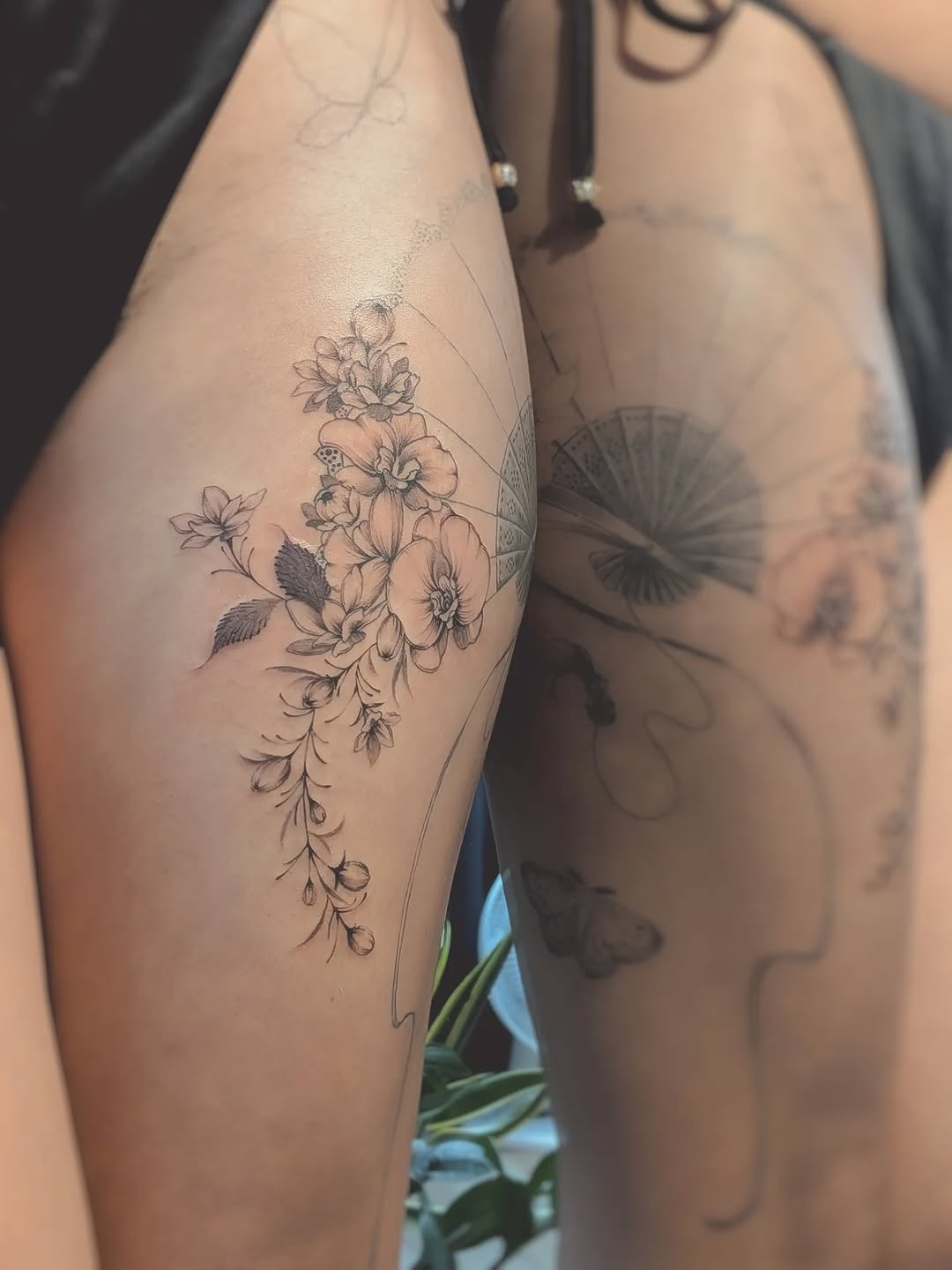 Tattoo by @tatie.ink โ fine_line, black_and_grey