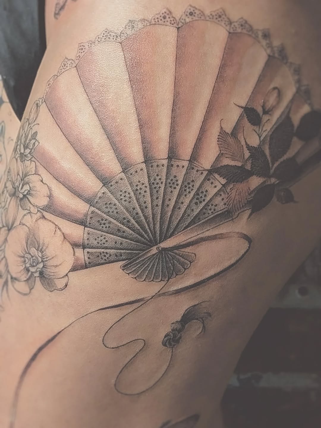 Tattoo by @tatie.ink โ black_and_grey, realism