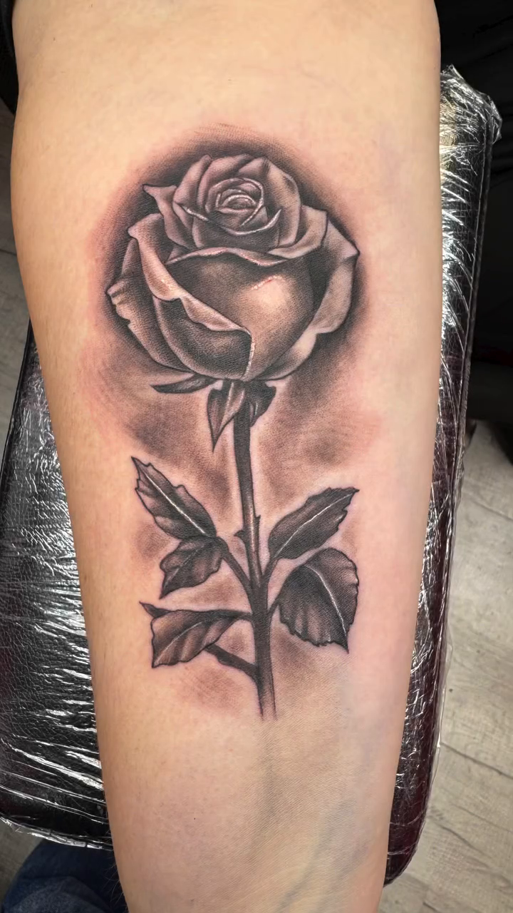 Tattoo by @jordonslagletattooer — realism, black_and_grey