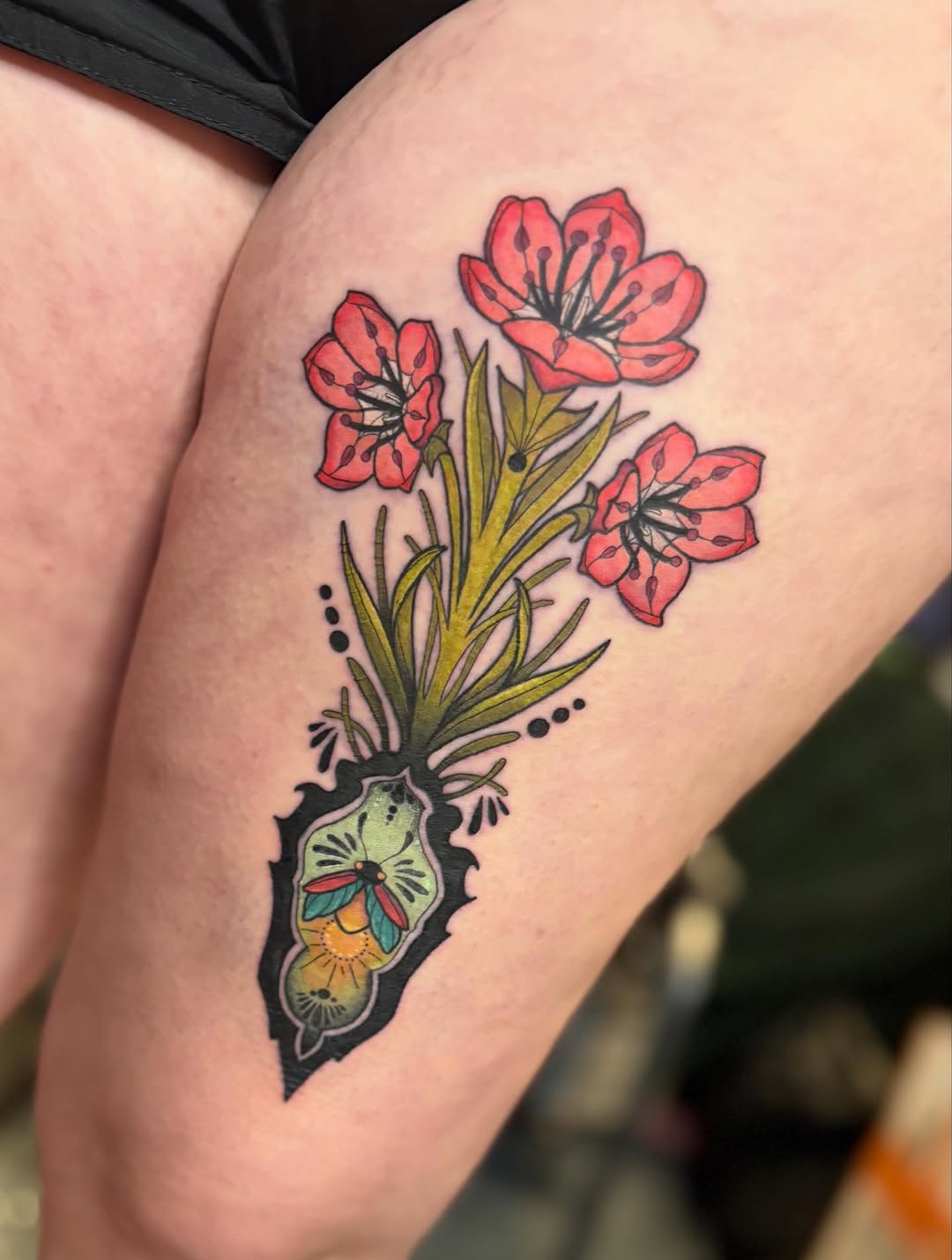 Tattoo by @_olive_tattoos_ — illustrative, new_school