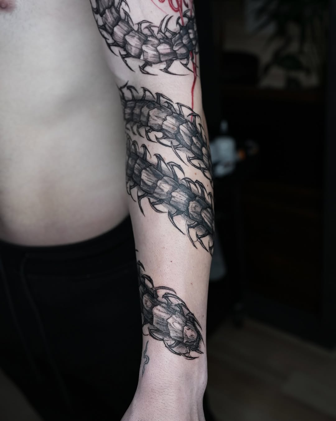 Tattoo by @gun_tattooist — black_and_grey, illustrative