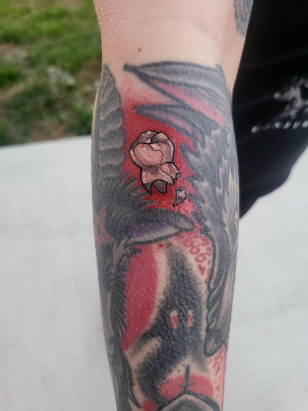 Tattoo by @broken.teeth.tattoos — black_and_grey, realism