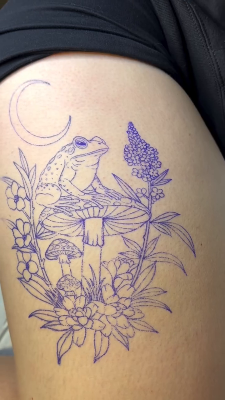 Tattoo by @katepenntattoos — fine_line, illustrative