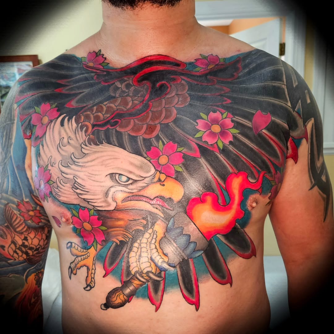 Tattoo by @ginnytattoo — japanese_irezumi, neo_traditional