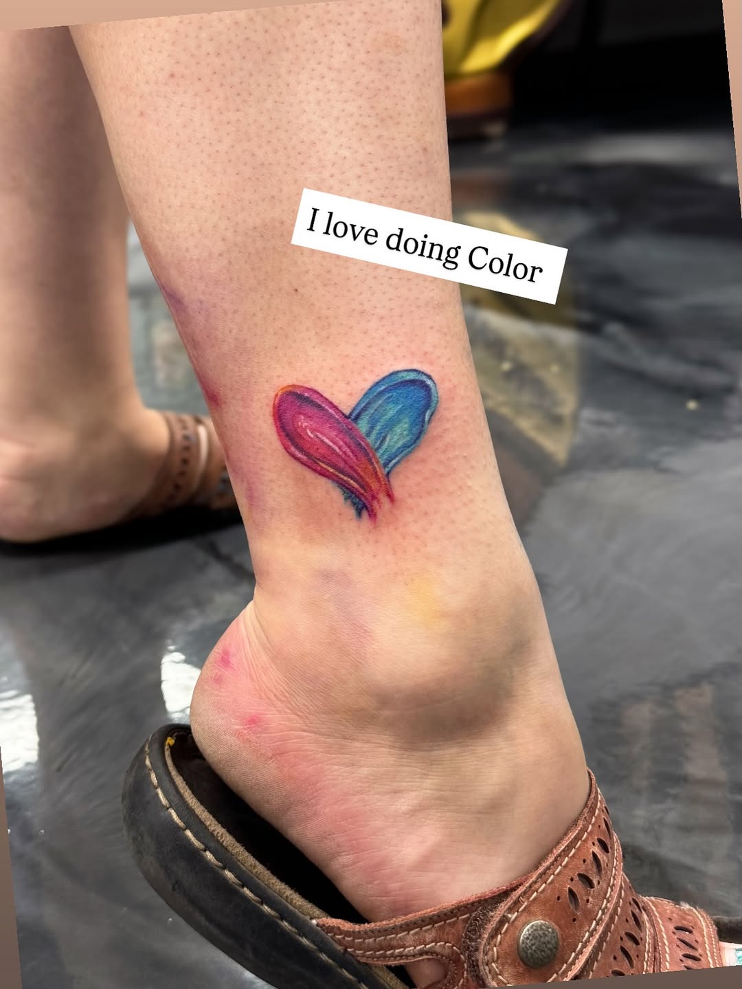 Tattoo by @marieamor_ink — illustrative, watercolor